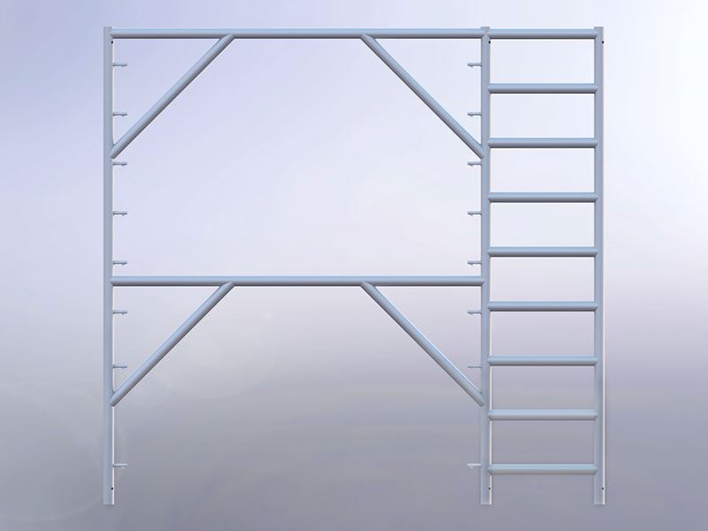 Apartment Scaffolding Frame with 18' Ladder